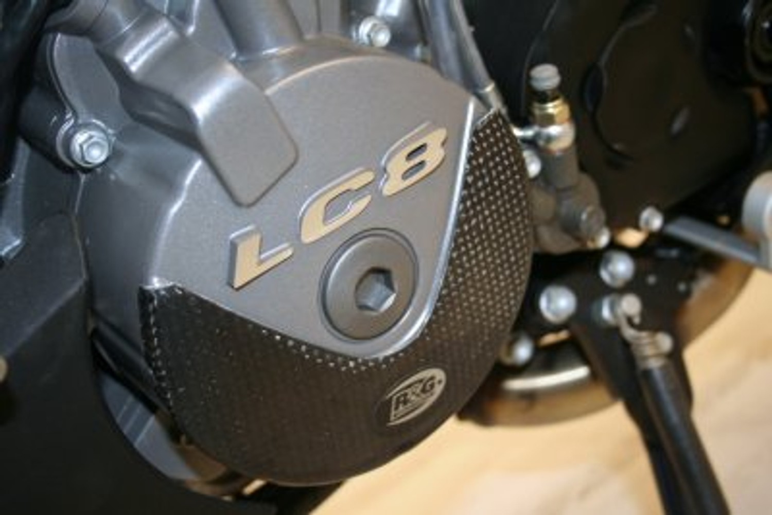 R&G Racing Carbon Engine Case Slider LHS Only - (LC8) for KTM 990 Super Duke '04-'17, 990 Adventure '00-'15, 950SM '04-'15, 990SM '04-'18, 990SMT '01-'18, 990SMR '00-'18 R&G Racing Carbon Engine Case Slider LHS Only - (LC8) for KTM 990 Super Duke '04-'17, 990 Adventure '00-'15, 950SM '04-'15, 990SM '04-'18, 990SMT '01-'18, 990SMR '00-'18